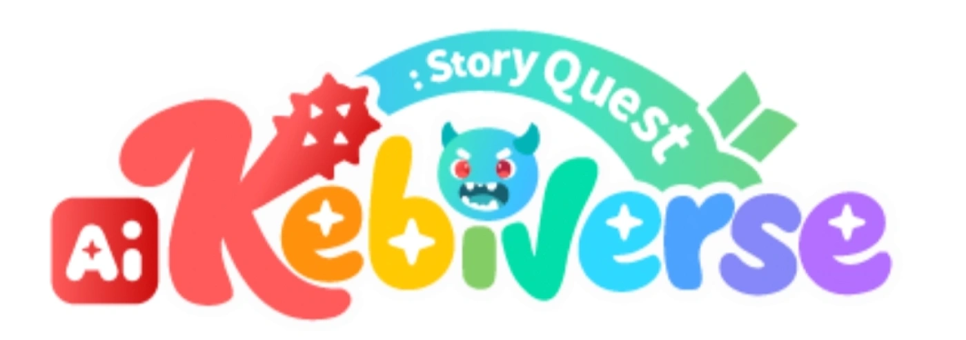 Kebiverse AI Story Quest 공식 로고