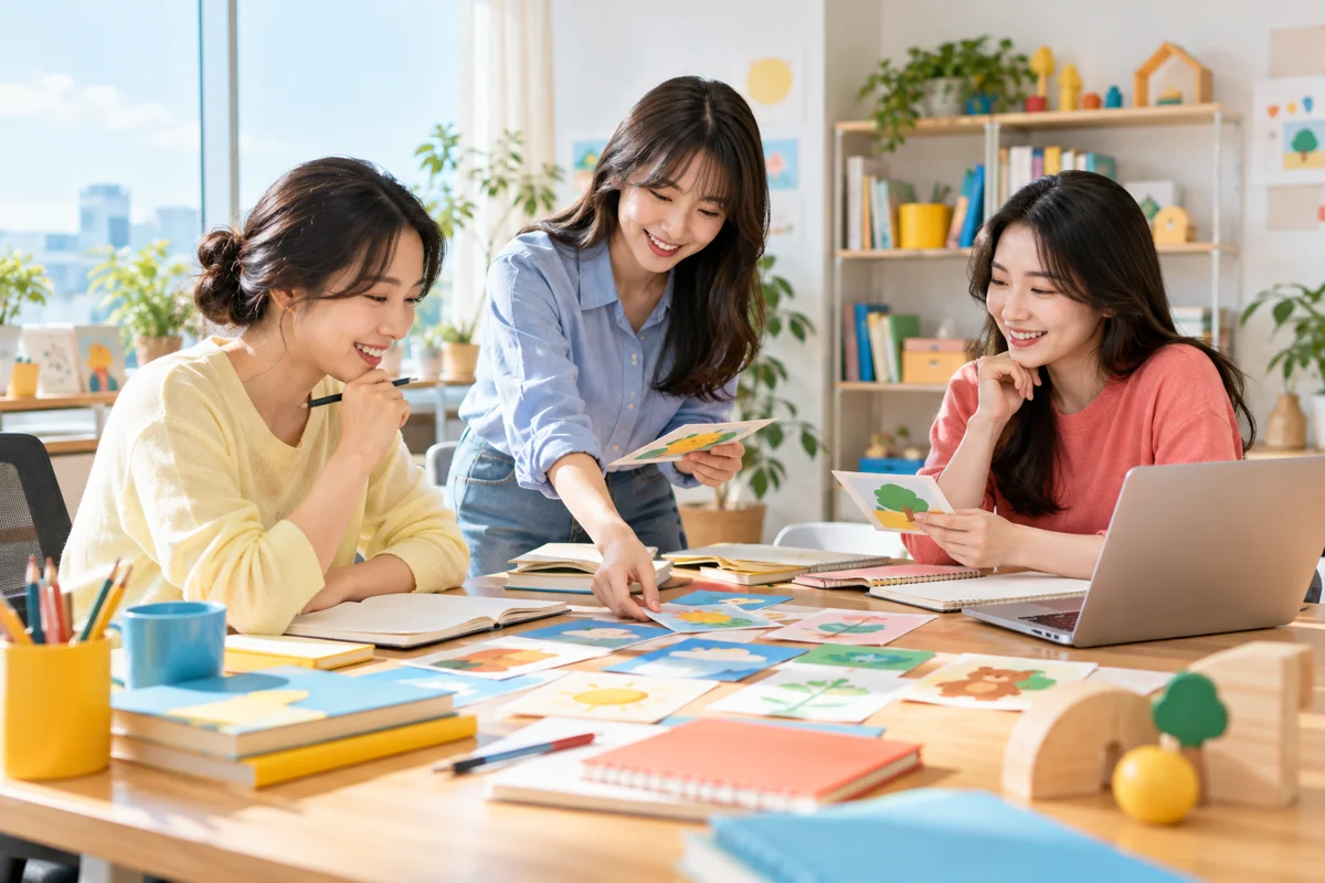 우리 기관만의 배움, 함께 만들어요 · AI 콘셉트 이미지